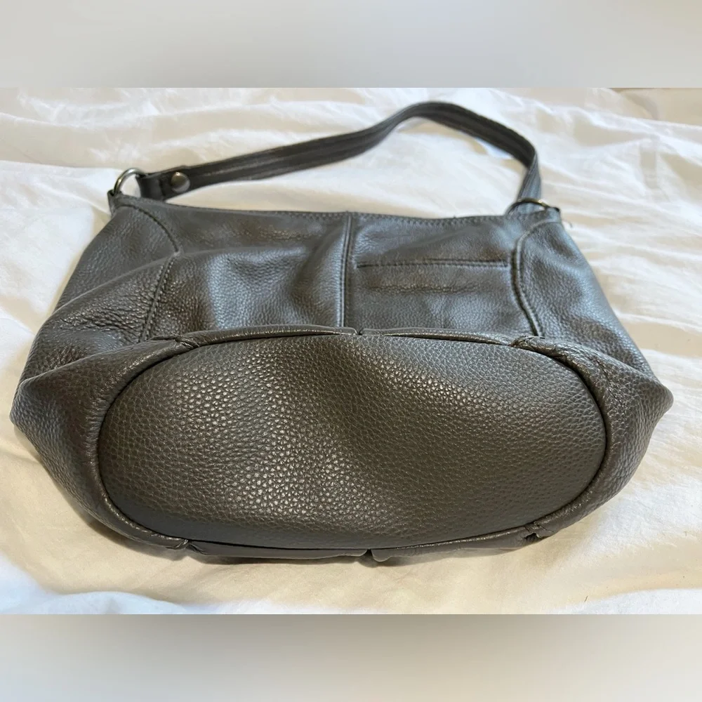 The‎ Sak Iris hobo shoulder bag gray pebble leather purse boho y2k 2010s vtg